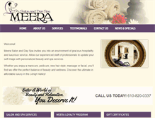 Tablet Screenshot of meerasalon.com